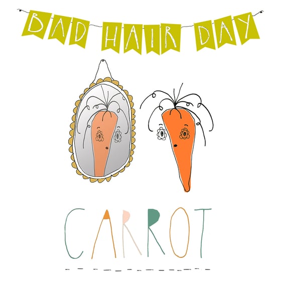 Image of Bad Hair Day Carrot Print