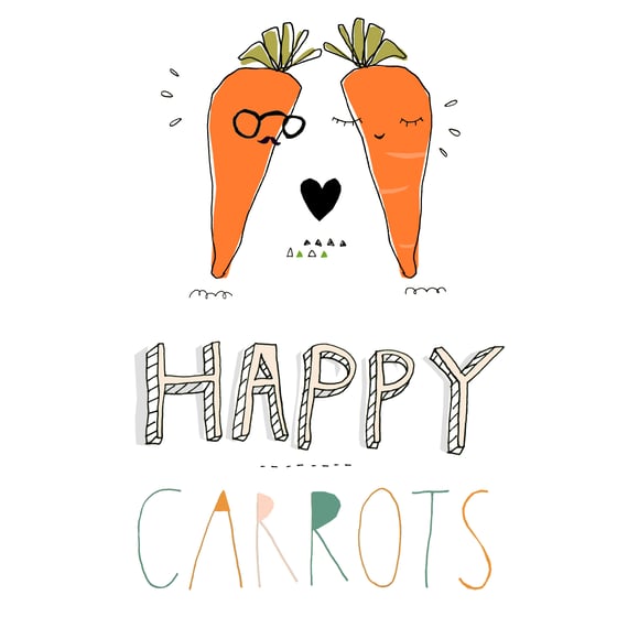 Image of Happy Carrots Print