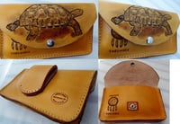 Image 1 of Custom Hand Tooled Leather Smartphone case pouch belt holster. Made to fit ANY phone.