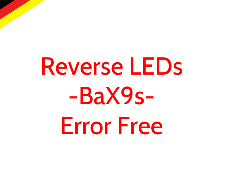 Image of BaX9s Error Free Reverse LEDs fits: 2015 Audi A3