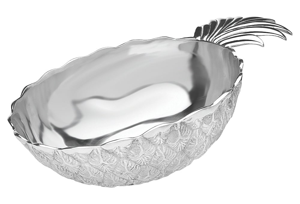 Image of Pineapple Silver Salad Bowl