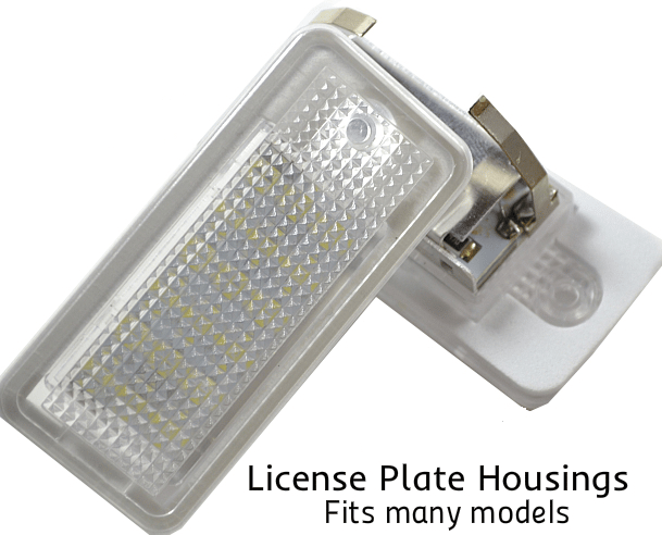Image of LED License Plate Housings Crisp White-Error Free-Plug and play Fits: Many Audi Models