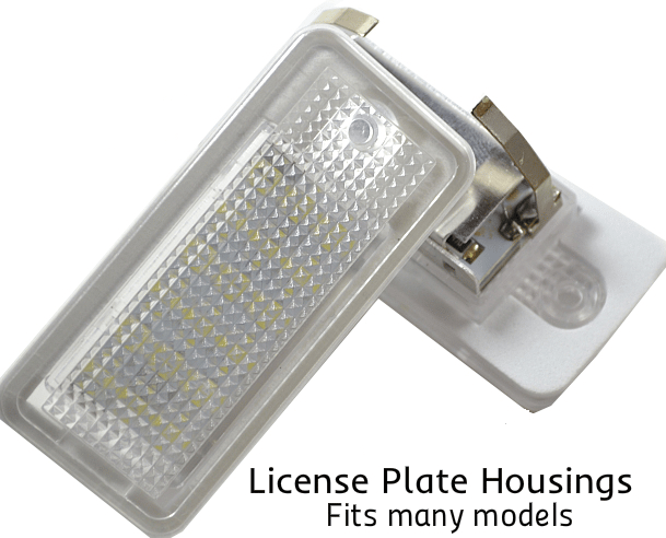Image of LED License Plate Housings Crisp White-Error Free-Plug and play Fits: Many Audi Models