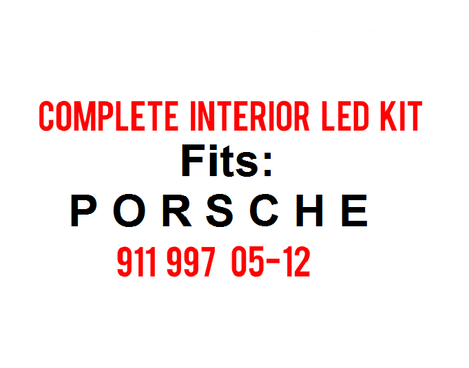 Image of Complete Interior LED Kit Fits: Porsche 997 911 05-12