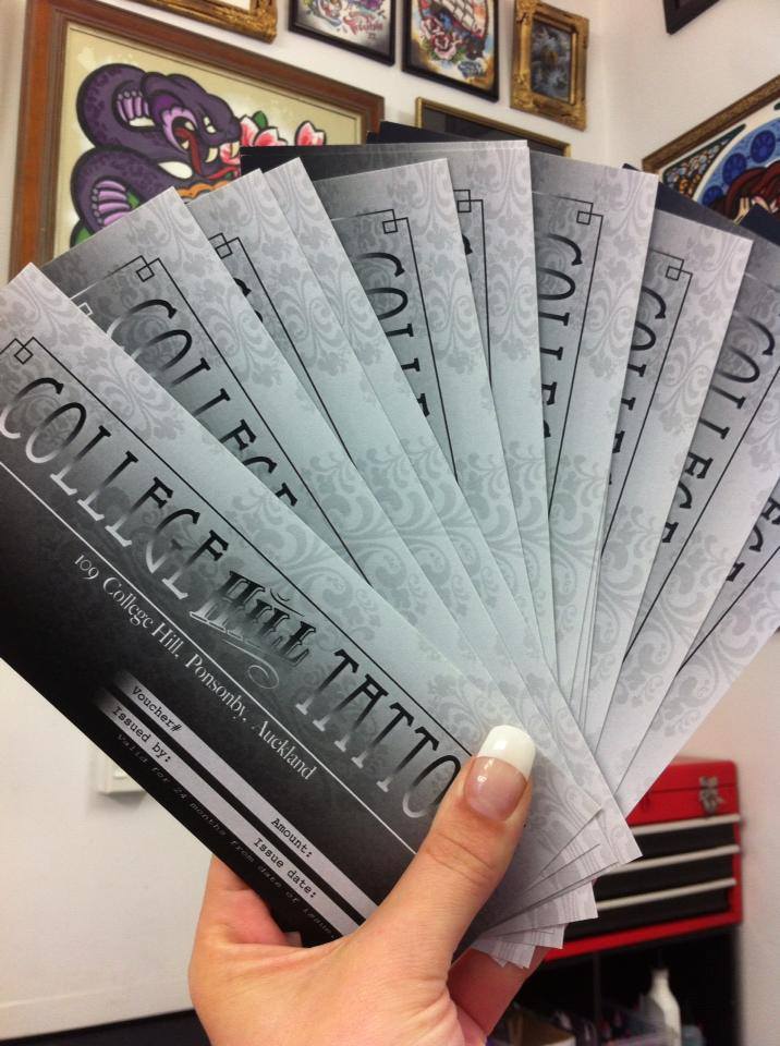 Image of College Hill Tattoo Vouchers