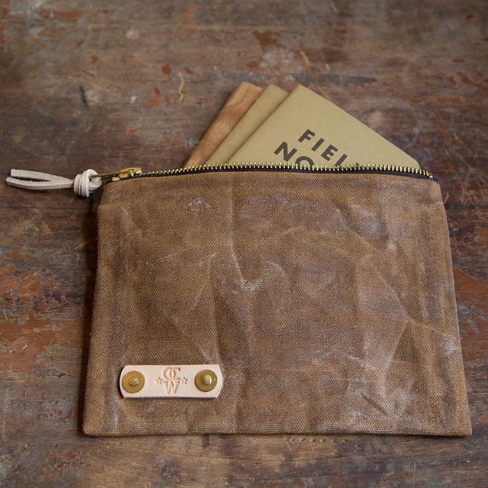 Image of Waxed Canvas Field Notes Pouch