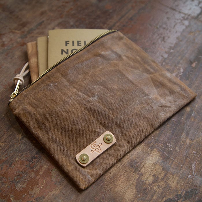 Image of Waxed Canvas Field Notes Pouch