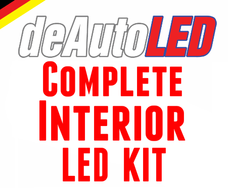 Image of 13pc Complete Interior/Exterior LED Kit ERROR FREE Fits: 99-05 Volkswagen MK4 Jetta 4-Door