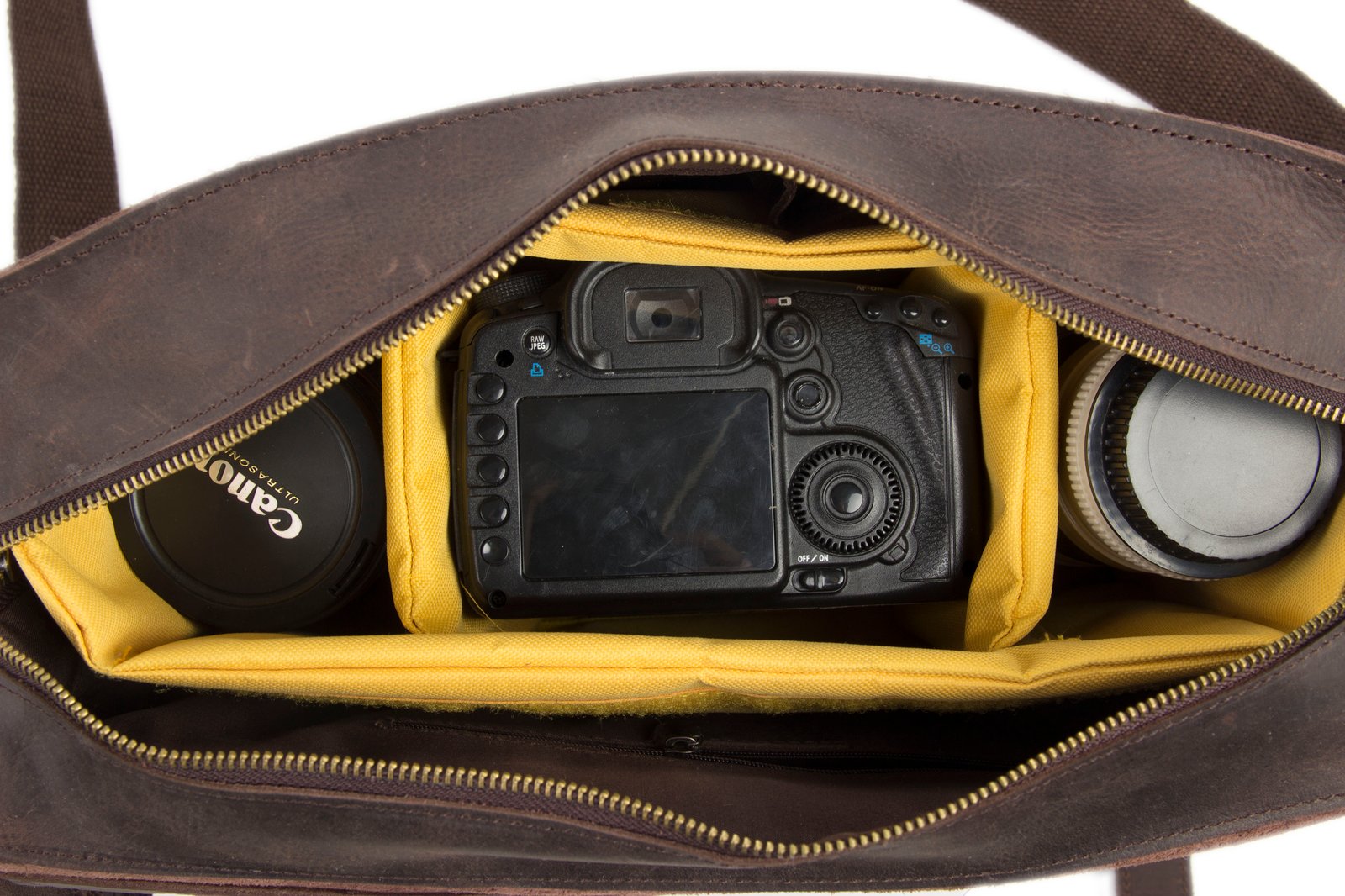 leather dslr bag