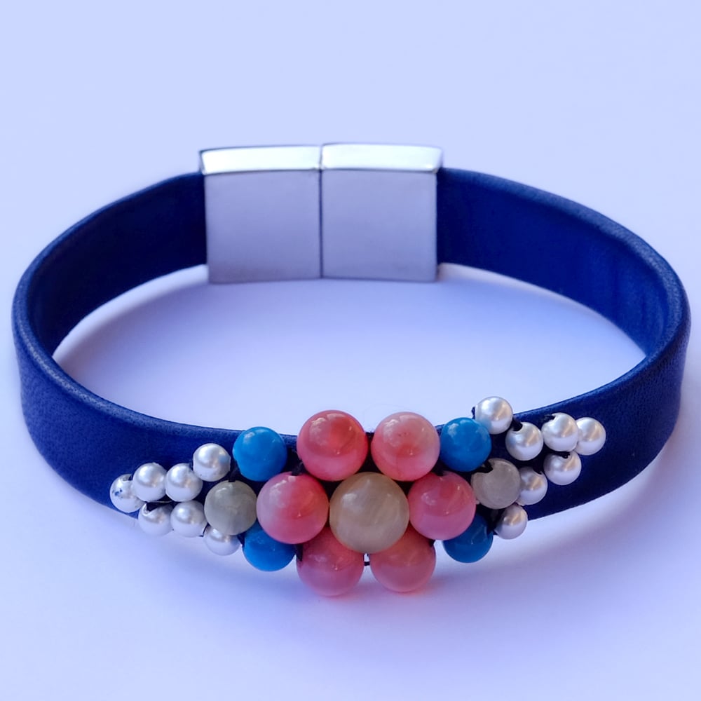 Image of Blue Cluster Bracelet