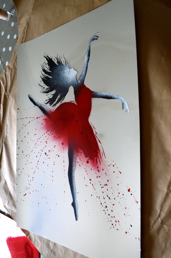 Image of "The Ballerina" Shiny Silver Paper Edition