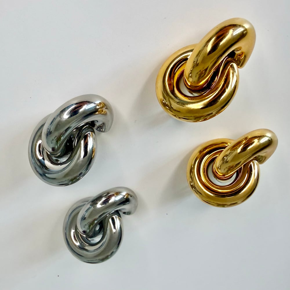 Image of ORECCHINI NODO ACCIAIO