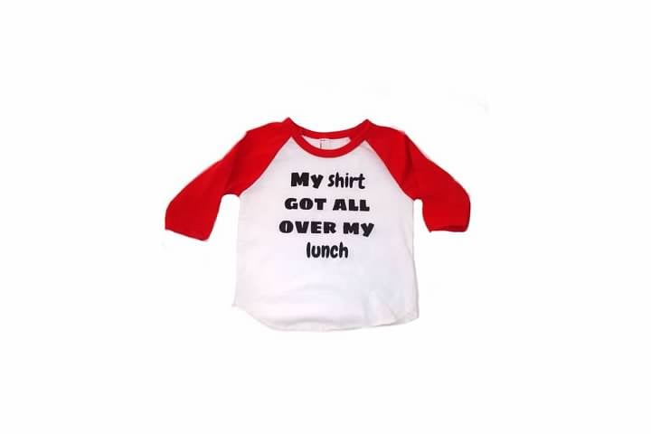 Image of My shirt got all over my lunch