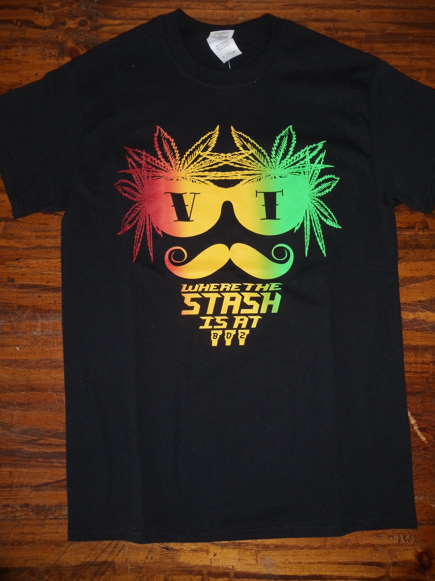 Image of 802 Stash T-Shirt - vermont clothing - vermont clothes - 802 clothing - 802 shop - weed shirt