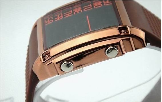 Image of Bronze Multi-function Display Luxury Watch 