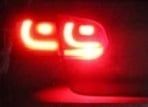 Image of Euro Tail Fog Light LED in Red fits: MK6 GTI with LED Tails