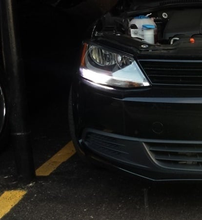 Tuning Phare Daylight LED DRL look VW Passat B7 3C 10- noir FK AUTOMOTIVE