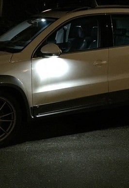 Image of Puddle LEDs - Crisp White - No Errors - Lifetime Warranty fits: Tiguan & Touareg