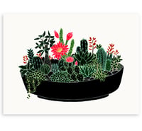 Image 1 of 'Black Cactus' Limited Edition Art Print