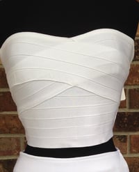 Image 2 of WHITE BANDAGE TOP