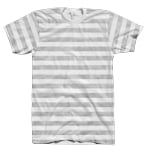 Image of AA2001 T-Shirt Template Heather Grey Stripe