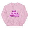 One Track Minded Sweatshirt (Pink Textured)