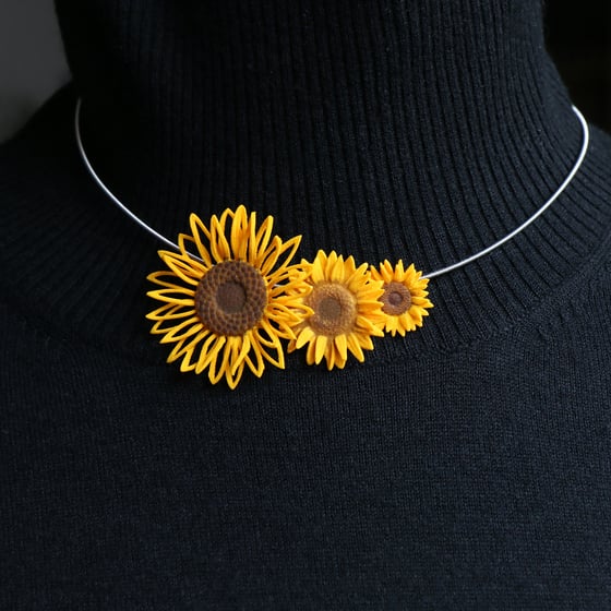 Image of 3D printed Pendants Van Gogh Sunflower 