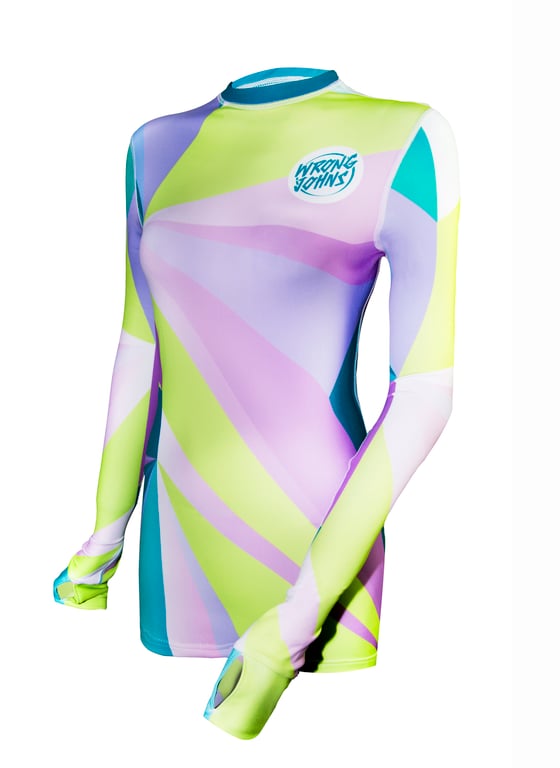 Image of Womens Smashed Glass Thermal Top