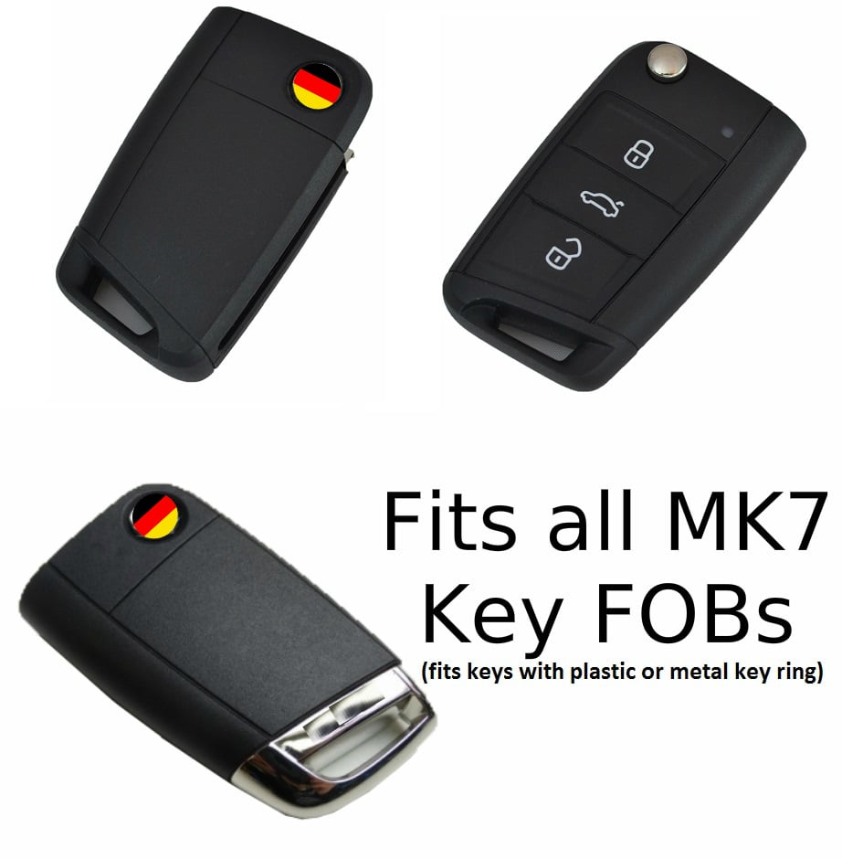 Image of Silicone Key Covers Fits: All MK7 Models including MKVII MK7 VW Golf GTI Volkswagen 