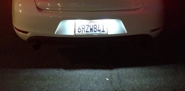 Image of Universal License Plate LED Housings For Volkswagen Golf GTi CC Rabbit Eos Beetle Phaeton Passat