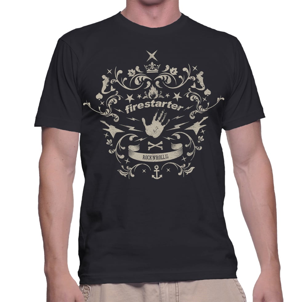 Image of Firestarter Logo-Shirt Druck: black, Men