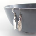 Sycamore Seed Silver Earrings