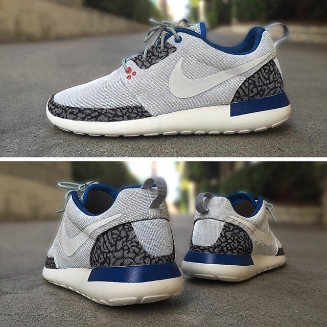 Twitch Customs True Blue Nike Roshe MENS SIZE 12