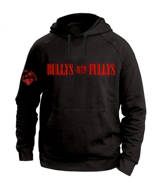 Image of Bullys Wit Fullys Hoodie Black & Red