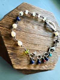 Image 17 of prehnite and pearl charm bracelet