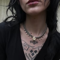 Image 1 of Vertebra Pearl Drop Necklace