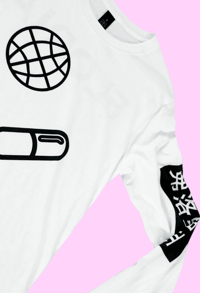 Image of FLORIA x PITCH WHITE L/S TEE