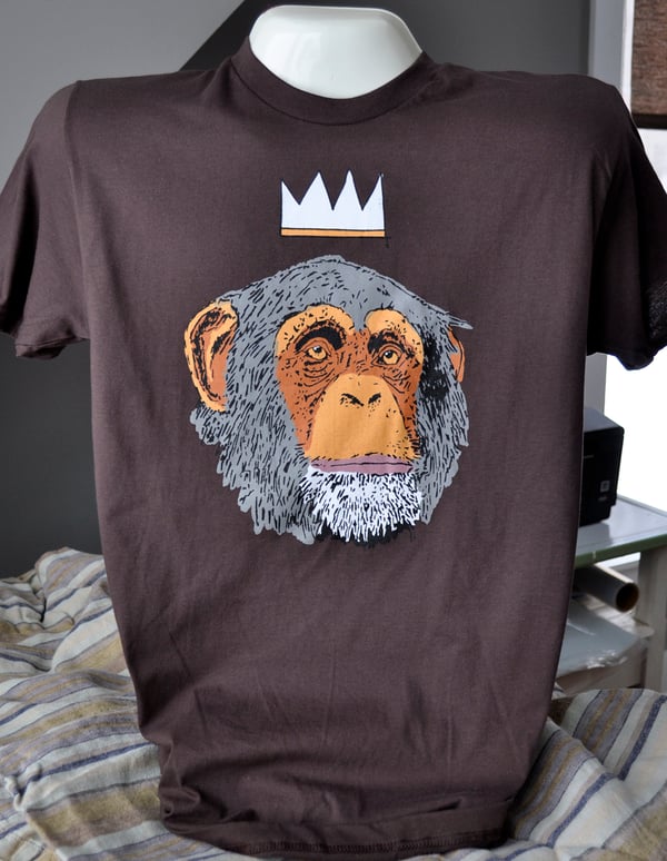 Image of Monkey Business T - Chimp Wearing Crown