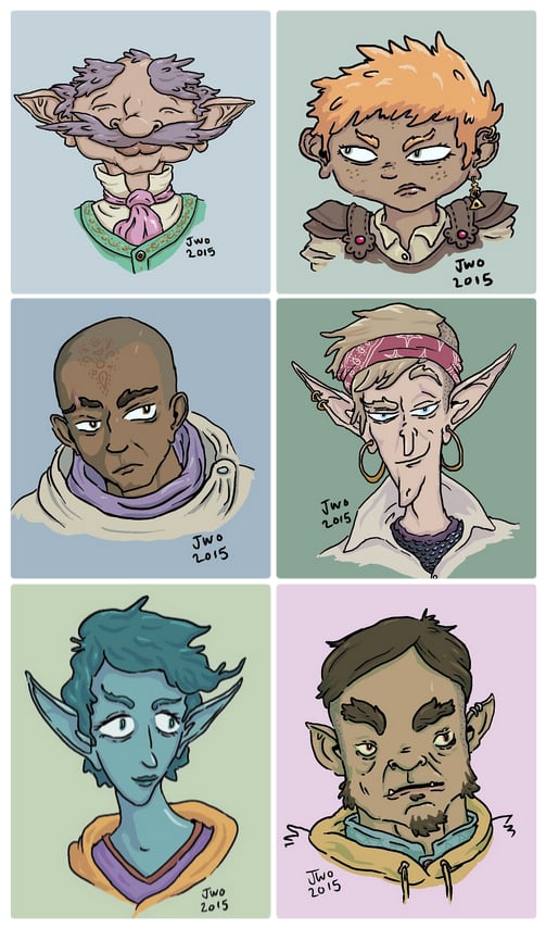 Image of Custom RPG Character Portrait Busts