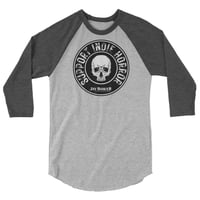 Image 1 of "Support Indie Horror" 3/4 sleeve raglan shirt