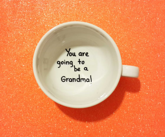 Image of Pregnancy announcement cup, you are going to be a grandma,pregnancy reveal, pregnancy gift