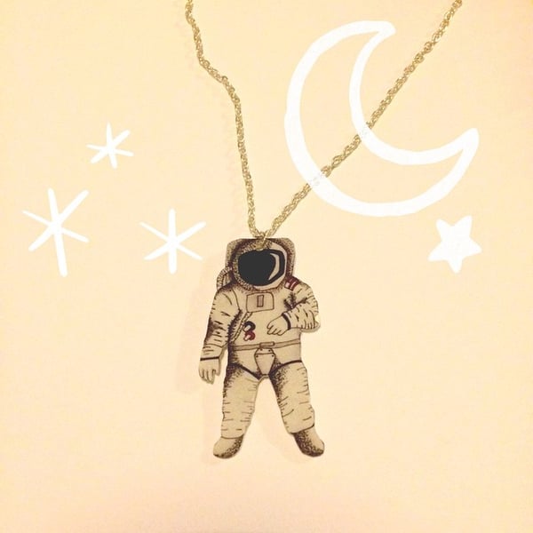 Image of Space Man Necklace