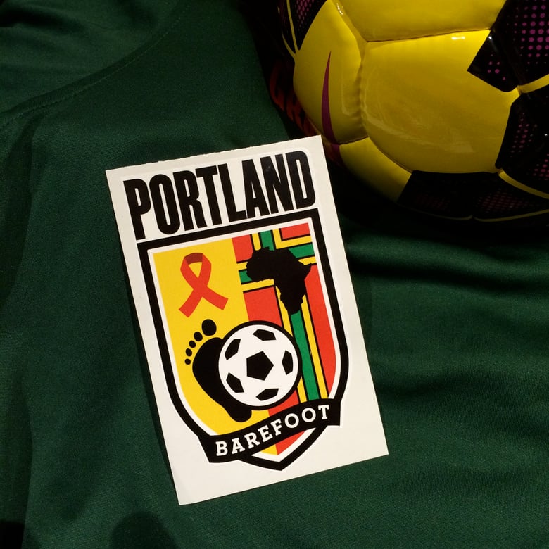 Image of Portland Barefoot Shield sticker