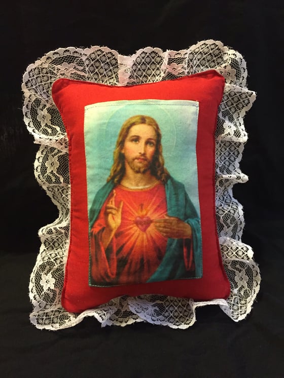 Image of Sacred Heart of Jesus - Pocket Prayer Pillow