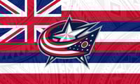 Columbus Blue Jackets Hawaiian Flag 