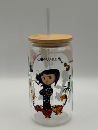 Image 4 of 16oz Coraline Glass Tumbler