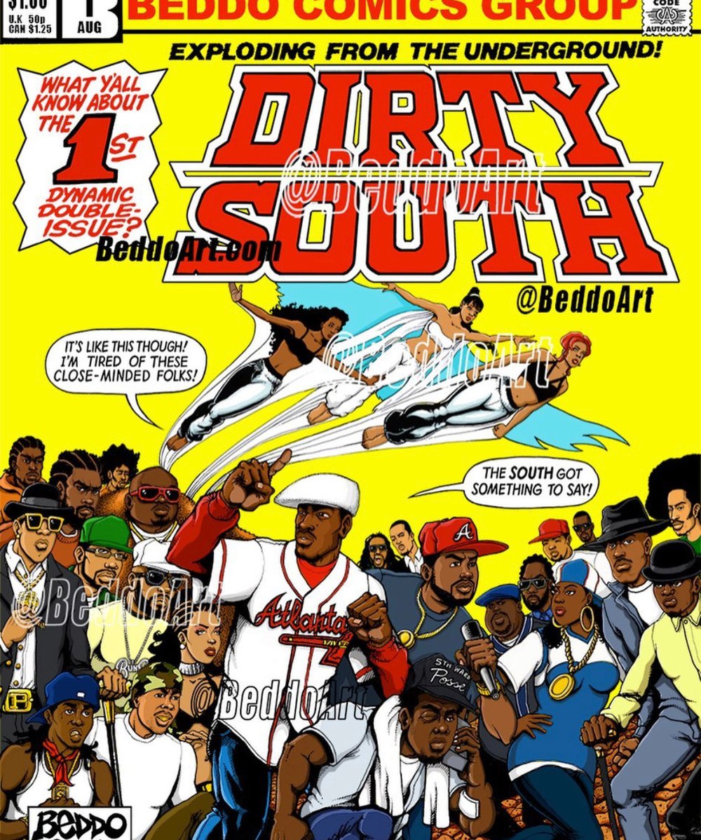 Dirty South Comic Book Cover T-Shirt