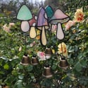 Mushroom Windchime Pink/Blue/Purple/Aqua 
