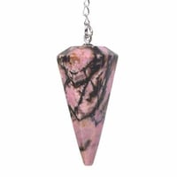 Image 5 of Natural Healing Crystal Quartz Hexagon Pyramid Reiki Pendulum Pendant Divination Dowsing Chakra Ston