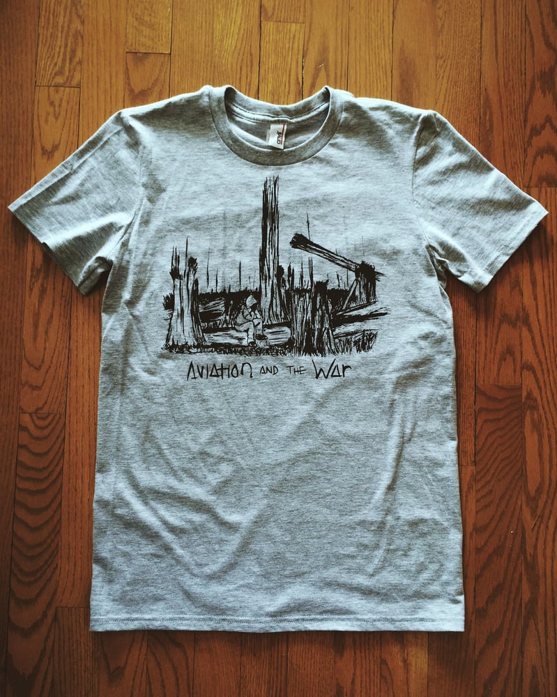 Image of Heather Grey Cover Print Tee